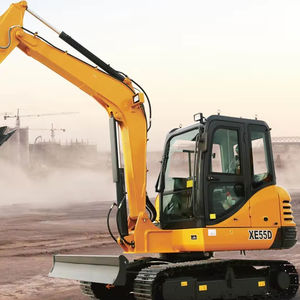 Mini-excavatrice sur chenilles hydraulique XE55D <span class=keywords><strong>de</strong></span> 5 tonnes avec petit rayon <span class=keywords><strong>de</strong></span> braquage - Product Image 1