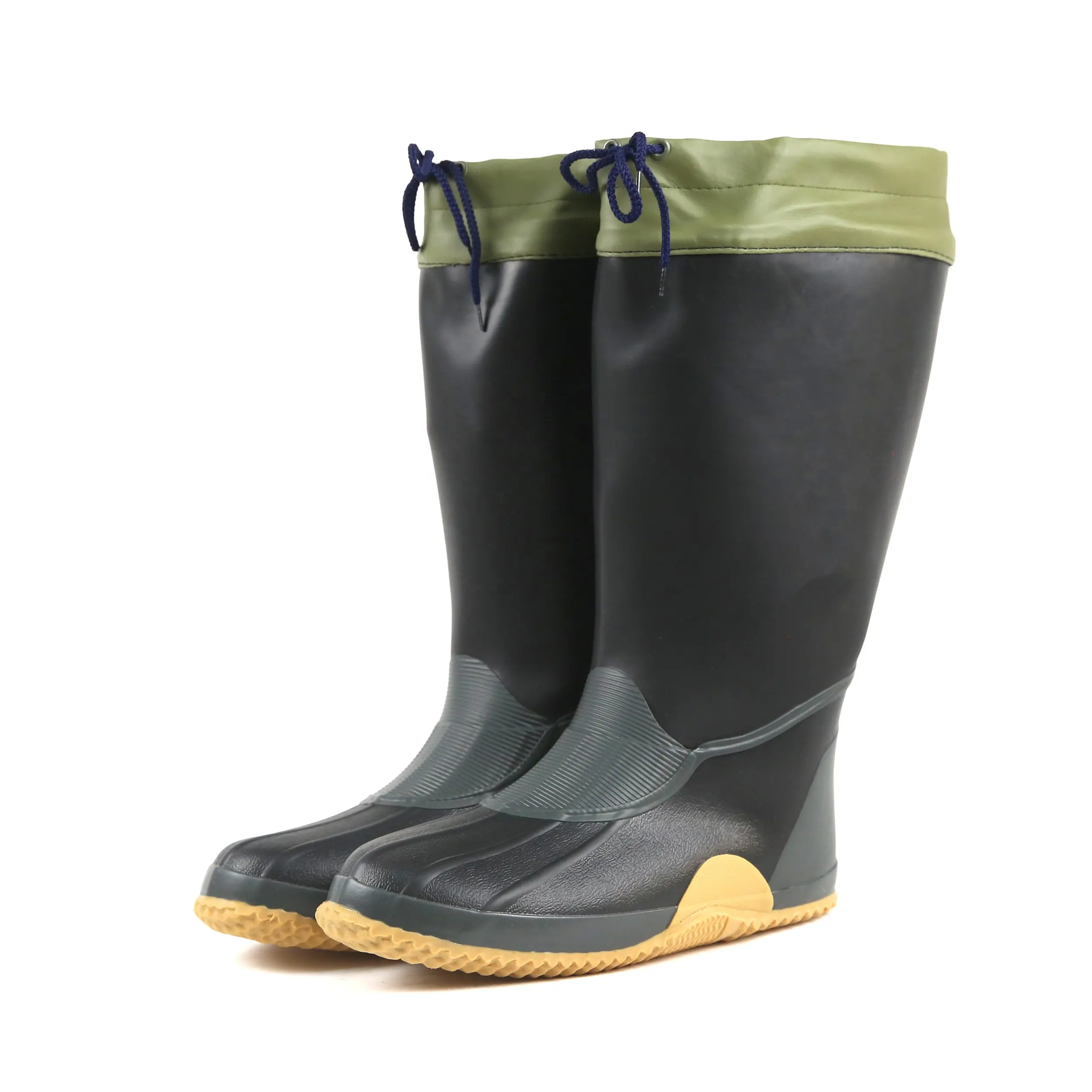 hot sale soft and comfortable fashionable skid resistant cheap men half rainboots men rubber boots