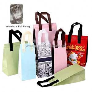 Sac isotherme personnalisé avec logo, en aluminium écologique jetable, non tissé, pour boissons froides et chaudes, livraison de nourriture, sac thermique isolé - Product Image 1