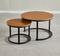 Table basse moderne de luxe et légère de style nordique Table d'appoint en bois créative pour salon canapé salon de thé pour petits appartements