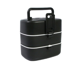 Boîte à bento portable étanche avec 4 compartiments, conteneur à déjeuner empilable en plastique/PP, boîte à déjeuner pour adultes, enfants, enfants - Product Image 2