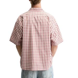 Chemise à carreaux classique pour homme, coupe ample, 100% coton, manches courtes, style tendance - Product Image 4
