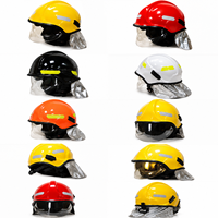 Casque de sauvetage pour pompier avec visière anti-buée transparente et protection de cou résistante à la chaleur pour une utilisation en toute sécurité