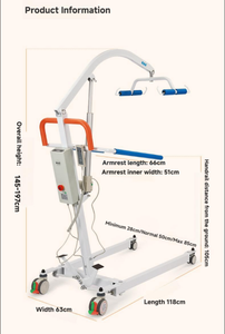 100kg di capacità di peso Multi-funzione ausiliario deambulatore per anziani e disabili a piedi macchina di riabilitazione elettrica - Product Image 5