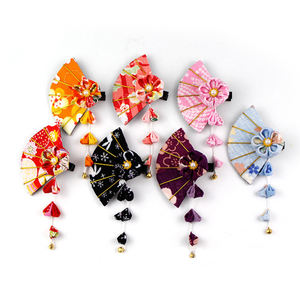 थोक गीशा शैली जापानी Hairpins लटकन ड्रॉप सकुरा कपड़े जापानी किमोनो कपड़े बाल क्लिप - Product Image 1