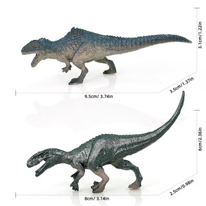 Set di Dinosauri in Plastica: Tirannosauro, Spada Dracica, Veloci Raptor, Triceratopo, Raptor Selvaggio, Gigante Bestia - Modellini Giocattolo per Maternità - Product Image 4