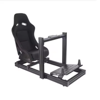 Simulador de Carreras con Marco de Aluminio 4080, Sim Rig, Cabina de Simulación de Carreras, Next Level GT Sim, Soporte de Entrenamiento de Conducción de Autos Deportivos