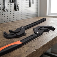 Clé universelle clé à tuyau ensemble de clés à fourche en acier à haute teneur en carbone Snap N Grip Tool Plombier Multi Hand Tool