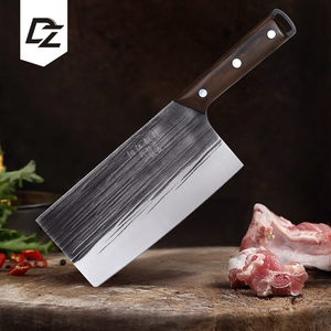 Couteau de boucher Guangdong forgé à la main, 8 pouces, lame en acier inoxydable 4Cr14Mov, ultra-affûté, couteau de chef chinois pour la maison et la restauration - Product Image 1