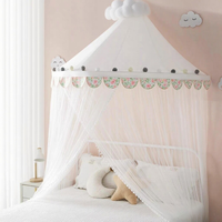 Princesse rose moderne design Queen Size pliable Polyester dôme moustiquaire tente de lit portable pour bébé pour enfants usage domestique