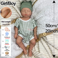 Maßgefertigte 50cm Vollsilikon-Reborn-Babypuppe mit Detaillierter Hauttextur, Fabriklieferung für Großbestellungen zum Wiederverkauf
