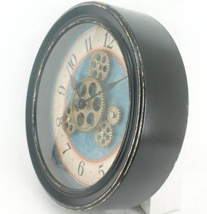 Industrial <b>Unique</b> Vintage Rustic Real Moving Gears Metal Creative Decoration Gear <b>Wall</b> <b>Clock</b> for Living Room Decor - Product Image 4