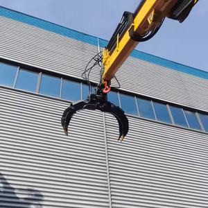 Hwo 4x4 बूम क्रेन लॉरी हाइड्रोलिक nuckle बूम लोडर क्रेन उपकरण लॉग हड़पने - Product Image 5