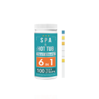 Bâtons de test d'eau pour spa et bain à remous, kit de test d'eau de piscine, bandelettes de test d'eau 6 en 1 pour piscine W-6