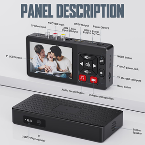 Convertidor Digital con Control Remoto, Grabador DVR/VHS con Captura de Video, Compatible con Entradas RCA y Alimentación CA/USB - Product Image 6