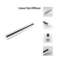 Diffuseur d'air de plafond à grille linéaire fixe en aluminium pour climatiseur ANR