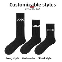 Chaussettes décontractées personnalisées avec logo pour hommes - Collection Printemps en mélange de coton avec design sur le corps et le revers