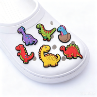 Breloque de chaussure dinosaure mignonne 2026 pour enfants, accessoires de décoration pour sabots, vente en gros, breloque de chaussure animal pour sabots, breloque de chaussure classique pour enfants