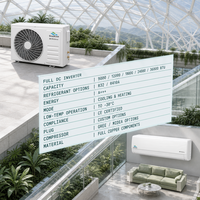 Climatiseur mural GrandCool 9k-36k BTU A+++ R32 Inverter Chaud/Froid avec kit cuivre et compresseur Gree Midea CE