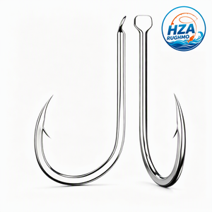 Hameçons de pêche <span class=keywords><strong>Chinu</strong></span> sur mesure en acier à haute teneur en carbone, à pointe acérée et barbelée, pour la carpe, la tilapia, l'eau salée et l'eau douce - Product Image 1