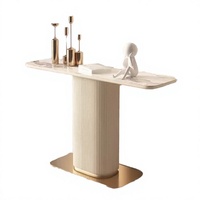 Console en bois massif de chêne américain moderne RH OEM Mulholland Road pour entrée d'hôtel, hall de villa de haute qualité