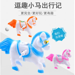 Jouet poney à remonter pour enfants, sans piles, design animal mignon, 2-14 ans, jouet unisexe - Product Image 4
