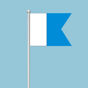 A-Bandera de señal de alta calidad al por mayor-Tengo buzos debajo de mí Por favor, aléjate de mí lentamente - Product Image 2