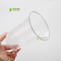 Gobelets en plastique personnalisés de 12 oz, 16 oz, 32 oz avec couvercles de 98 mm et pailles pour Boba, Bubble Tea, café, smoothie, fête