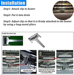 Ensemble de chauffage de dégivrage pour réfrigérateur DA47-00244U avec clip de drainage pour évaporateur de réfrigérateur DA61-06796A, <span class=keywords><strong>gaine</strong></span> métallique du chauffage - Product Image 5