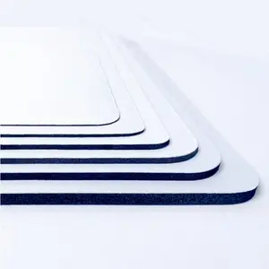 Fábrica de Borracha Natural Feito Sob Encomenda Impressão Por Sublimação em branco Branco ou Preto Prolongado Mesa Tapetes Mouse Pad Tapetes rolos de material