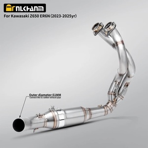 Sistema de <span class=keywords><strong>Escape</strong></span> para Motocicleta Kawasaki Z650 Ninja 650 Ninja650 <span class=keywords><strong>ER6N</strong></span> Versys 650 2023 2025, Acero Inoxidable, Nuevo, 51 mm, Deslizante - Product Image 5