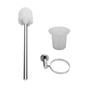 Badezimmer Toiletten bürste und Halter Lang griff Qualität Toiletten reiniger Bürste Wand montage Gold Toiletten bürste Set