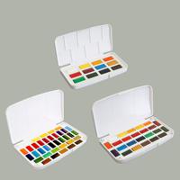 Kit de peinture aquarelle professionnelle, ensemble complet de qualité supérieure avec pinceau pour artiste, 12/24/36/48/60/72 couleurs