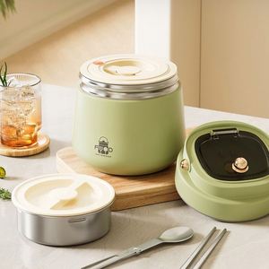 กระติกน้ำซุปแบบสุญญากาศ ถ้วยซุปอาหารเช้า กระติกเก็บความร้อน กล่องอาหารพกพา กล่องเบนโตะ กล่องอาหารกลางวัน สแตนเลส - Product Image 5