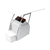 T-top Bateau pour Console Centrale Standard Bateau Blanc ou Noir Alliage d'Aluminium/Acier Inoxydable Accessoires Bateau