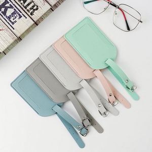 ป้ายติดกระเป๋าเดินทางหนัง PU สีสันสดใส ดีไซน์สร้างสรรค์  แบบใหม่  ใช้งานได้หลากหลาย  สำหรับติดบัตรขึ้นเครื่องบิน  ป้ายติดกระเป๋าเดินทาง  พร้อมช่องใส่ตัวอักษร - Product Image 5