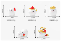 Figuras Decorativas de Resina de Hadas para Casa de Muñecas en Miniatura 3D de Dibujos Animados, Juguetes y Decoraciones de Año Nuevo Chino 2026, Regalos para Niños