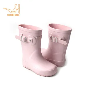 Babyhappy Factory Custom Fashion Waterproof Kids Rain Boots Anti-slip Durable Rubber Rainboots For Child