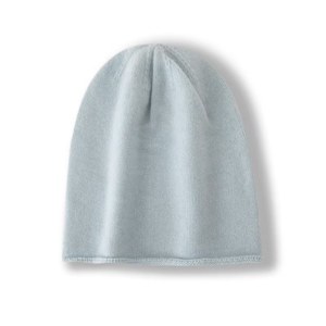 Fashion Luxury <strong>Winter</strong> Soft Solid Color Plain 100% Pure Cashmere Knit Beanie Skull Cap Custom <strong>Women</strong> Slouchy Knitted Cashmere <strong>Hat</strong> - Product Image 6