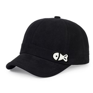   Gorra de béisbol de ala corta de color sólido para hombres y mujeres, gorra con protección solar que combina con todo, gorra deportiva informal con visera para primavera y verano - Product Image 1