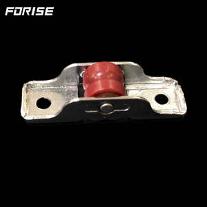 Ensemble de roulettes pour <span class=keywords><strong>porte</strong></span> coulissante traditionnelle avec roue en nylon et plastique, système de poulie à rouleau unique - Product Image 5