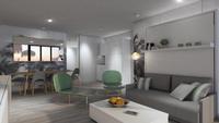 Design moderne et élégant, conteneur de maisons, cabine de pomme, pod de bureau pour vivre, profiter des vacances