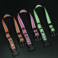 Collier de luxe en nylon réfléchissant pour petits chiens, personnalisable, pour usage extérieur, avec clip de sécurité réglable, confortable, toutes saisons
