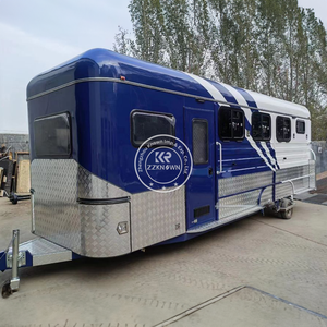 <span class=keywords><strong>Remorque</strong></span> de transport de chevaux de luxe à chargement direct <span class=keywords><strong>pour</strong></span> deux chevaux avec espace de vie - Product Image 4