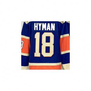 Prêt à Expédier Edmonton Zach <span class=keywords><strong>Hyman</strong></span>- Royal 2023 Heritage Classic Maillot de Hockey Cousu de Meilleure Qualité - Product Image 1