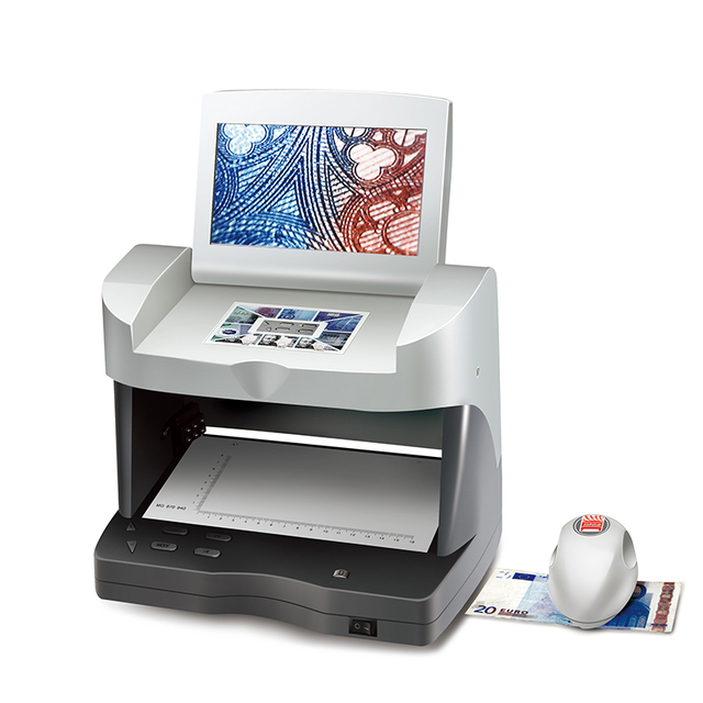 Top Grade Multi-Function Counterfeit Money Detector Suitable for Multi-Currency with UV+MG+WM+IR Detection Fake Note Detector