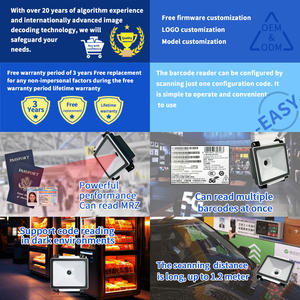 EMT8060空港パスポートバーコードスキャナーMRZリーダー1D 2D QRコードスキャンUSB TTL232アクセス制御用 - Product Image 2