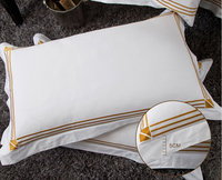 Parure de Lit en Percale de Coton Égyptien 350 Fils Haut de Gamme Effet Satin pour la Maison