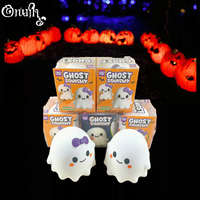SIFAN Crazy Fun Ghost Pumpkin Squishy-TPR Material Anti-Stres Set Pita Putih dan Ungu untuk Anak Perempuan dan Laki-Laki 14+ Tahun