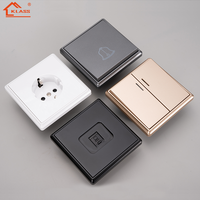 Prise murale française 16A la plus vendue avec ports USB-C, panneau fin en plastique pour usage commercial, garantie 10 ans